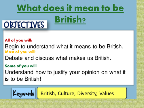 What it means to be British