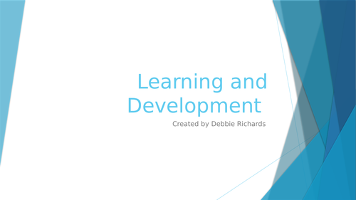 Learning and Development