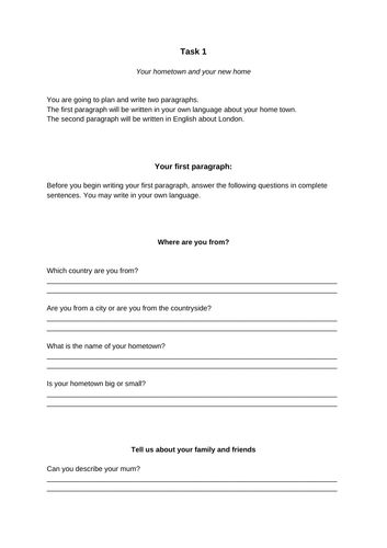 EAL Writing Workbook - Introductions