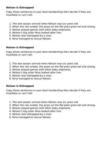 Nelson is Kidnapped PM level 23