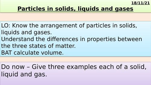 CIE iGCSE Pressure and the Kinetic Model | Teaching Resources