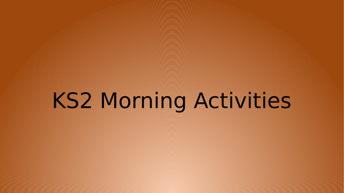 early-morning-activities-ks2-teaching-resources