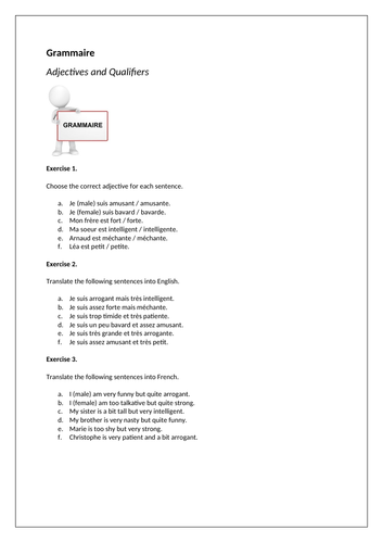 Dynamo 1 - Module 1 - Tu es comment? - Page 16 - Adjectives and qualifiers
