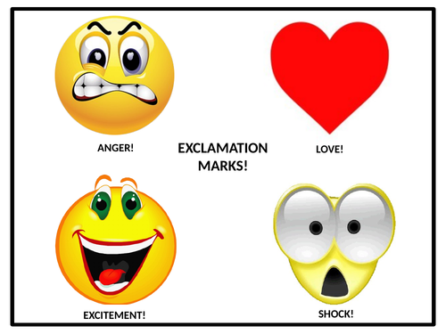 Exclamation Marks - PowerPoint Slide & Activity Booklet