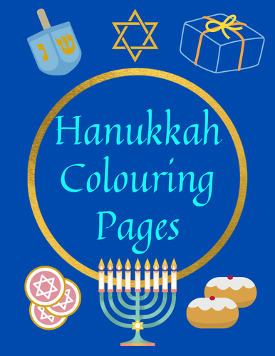 Hanukkah/Chanukah/Jewish Festival/Hanukkah Colouring Pages