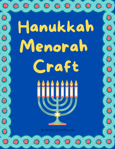 Hanukkah Menorah Craft/Hanukkah/Chanukah/Jewish/Judaism/Craft