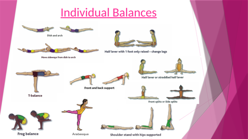 Gymnastics balances