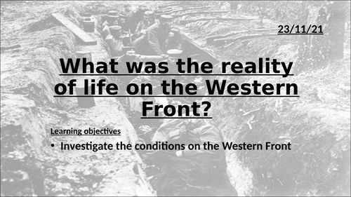 WW1- The Western Front - Trench warfare