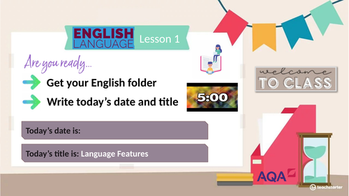 Language Feature revision lesson