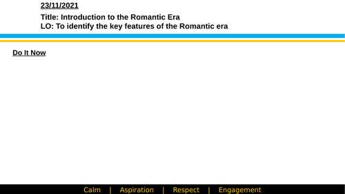 Introduction to the Romantic Era