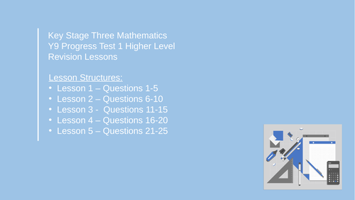 Year 9 Higher Tier Maths Revision