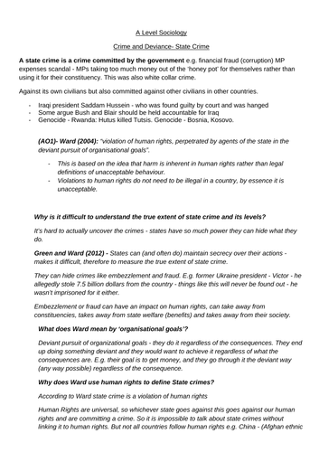 State Crime, Green Crime & Globalisation