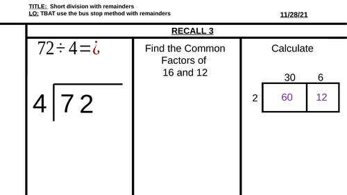 division-with-remainders-teaching-resources