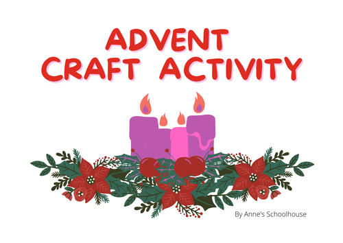 Advent Craft/Advent/Christmas/Holidays/Advent Wreath/Art/Craft