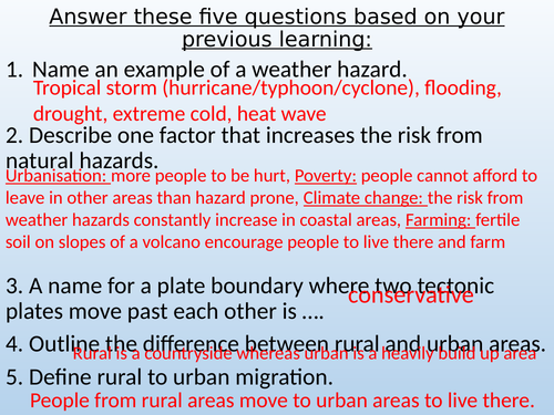 AQA KS4 Rivers unit Lesson 1 Fluvial processes