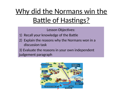 why did the normans win the battle of hastings essay