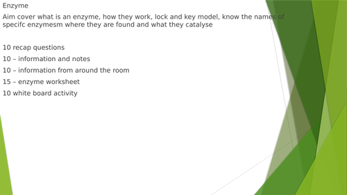 Catalysts and Enzymes