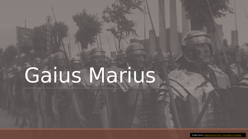 The Early Career of Gaius Marius