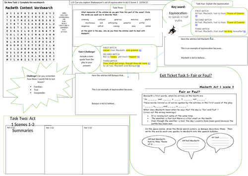 Macbeth Context Worksheet