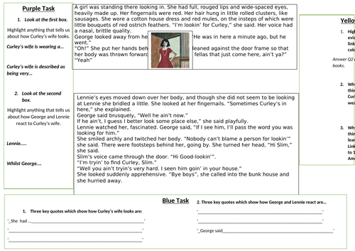 curley's wife of mice and men character analysis
