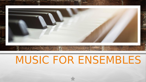 Music for Ensembles Eduquas GCSE Music