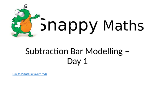 Bar Modelling for Subtraction