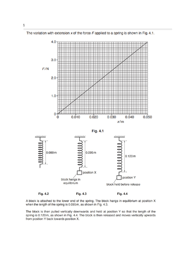 CIE AS level Physics worksheets/tests