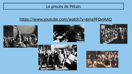 Le Procès du Maréchal Pétain