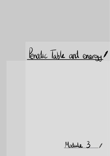 A Level Chemistry Module 3 | Teaching Resources