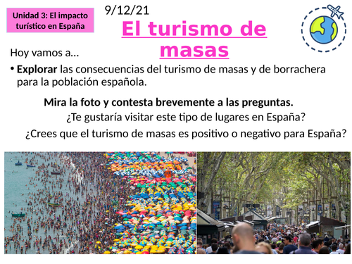 el turismo de masas