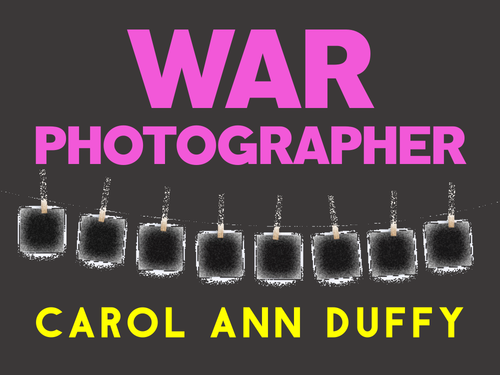 War Photographer: Carol Ann Duffy