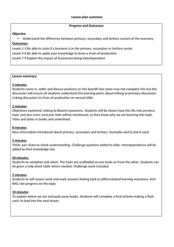 Primary, secondary and tertiary sectors of the economy - GCSE