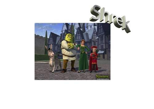 Shrek 1 - Media Unit + Critical essay writing