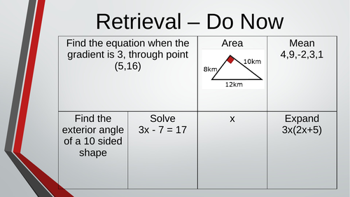 Edexcel GCSE Foundation Unit 11 - Ratio & Proportion