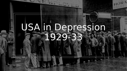 USA 1914-1949: USA in the Great Depression
