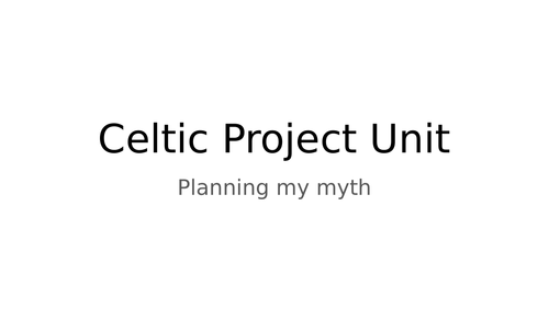 Irish Myths & Legends: Celtic Unit L5-6