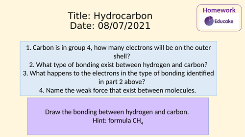 Hydrocarbons and Alkane