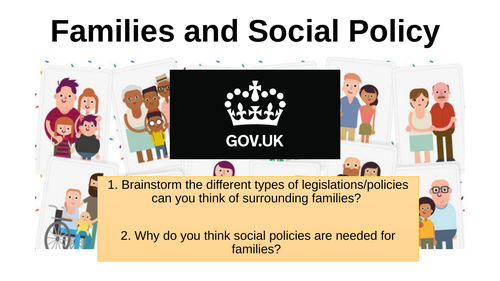 A Level Sociology  Families: Social Policy