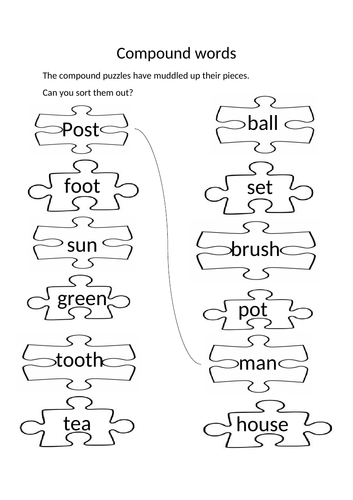 Compound Words Worksheet