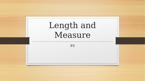 Length and Mesure KS1- all resources.