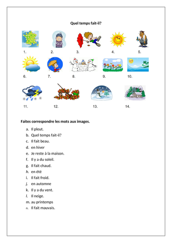 Dynamo 1 - Module 3 - Point de départ - Page 58 - Vocabulary Worksheet