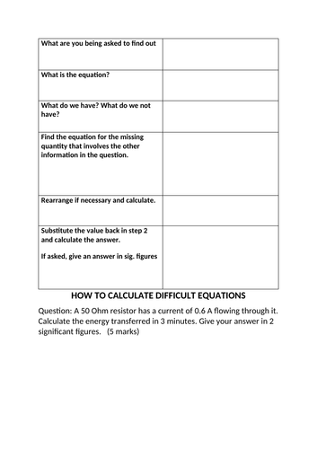 Calculating difficult equations
