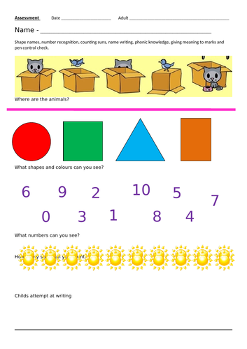 nursery benchmarking for maths and literacy