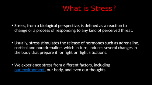 What is Stress and its causes, types and management?