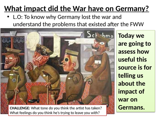 GCSE:  Impact of WW1 on Germany