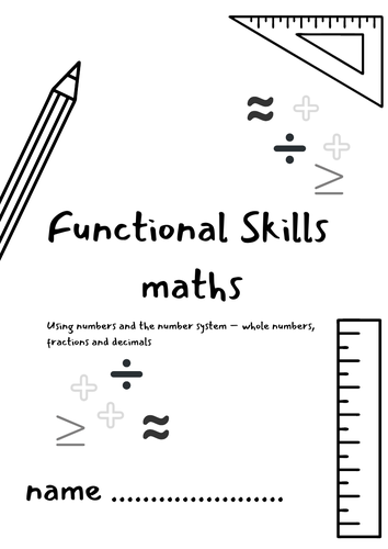 Functional Skills Entry level 3 - using number and the number system