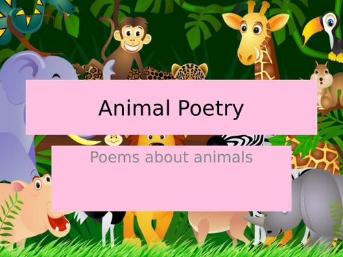 Animal Poetry Unit