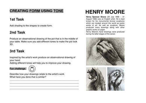 Henry Moore worksheet