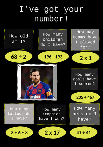 'What's my number?' Math Challenge
