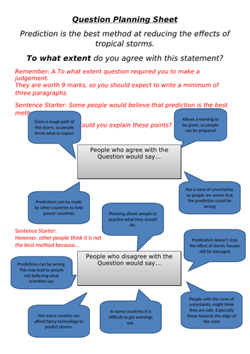 Reducing the effects of a tropical storm